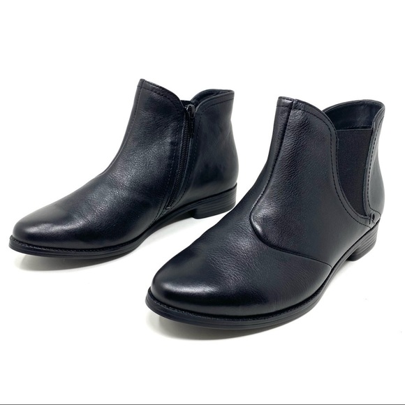 Ziera Stanford black leather ankle boots WIDE - Picture 2 of 8